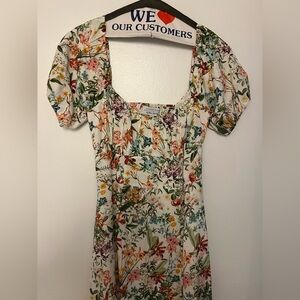 & Other Stories Los Angeles Atelier Long Floral Linen Dress